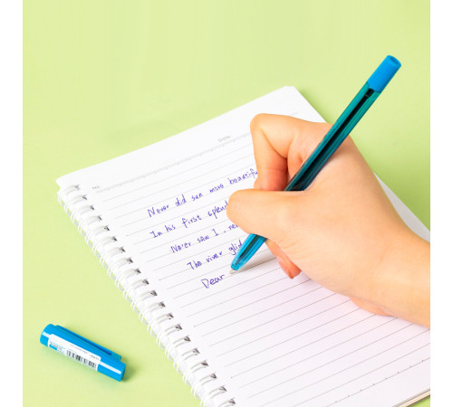 Ручка шариковая DELI "Flickwell Q100", 0.7 мм, синяя