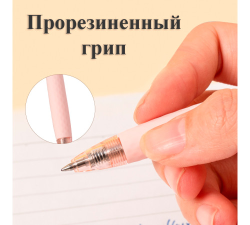 Ручка шариковая DELI "Lineum Q150C" автоматическая, 0,7 мм, корпус ассорти, синяя