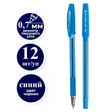 Ручка шариковая DELI "Q130", 0.7 мм, синяя, грип
