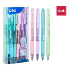 Ручка шариковая DELI "Smooth" автоматическая, 0,7 мм, синяя