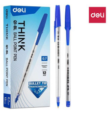 Ручка шариковая DELI "Think", 0,7 мм, синяя