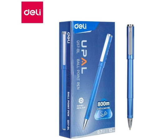 Ручка шариковая DELI "UPAL", 0,7 мм, синяя