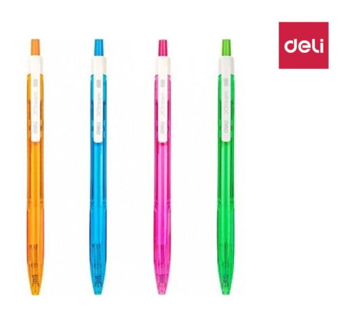 Ручка шариковая DELI "Xtream Q02836" автоматическая, 0,7 мм, синяя