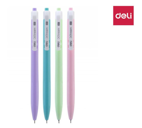 Ручка шариковая DELI "Xtream Q03336" автоматическая, 0,7 мм, синяя