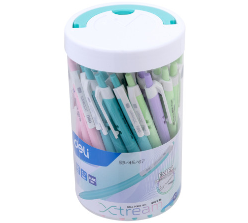 Ручка шариковая DELI "Xtream Q03336" автоматическая, 0,7 мм, синяя