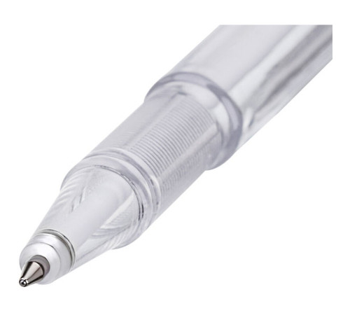 Ручка шариковая OfficeSpace Reseption, на подставке, белый корпус, синие чернила