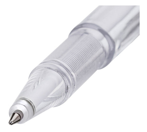 Ручка шариковая OfficeSpace Reseption, на подставке, серый корпус, синие чернила