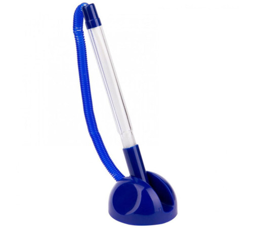 Ручка шариковая OfficeSpace Reseption, на подставке, синий корпус, синие чернила