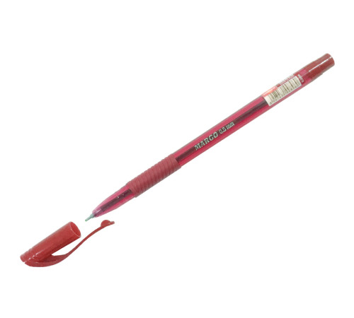 Ручка шариковая UNIMAX "Margo" 0.5 мм, красная