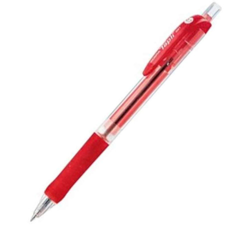 Ручка шариковая ZEBRA "TAPLI" автоматическая 0,7 мм, красная