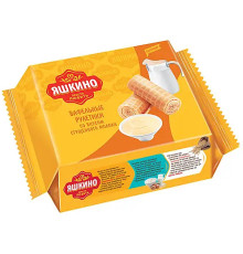 Рулетики вафельные Яшкино со вкусом сгущёнки, 160гр.