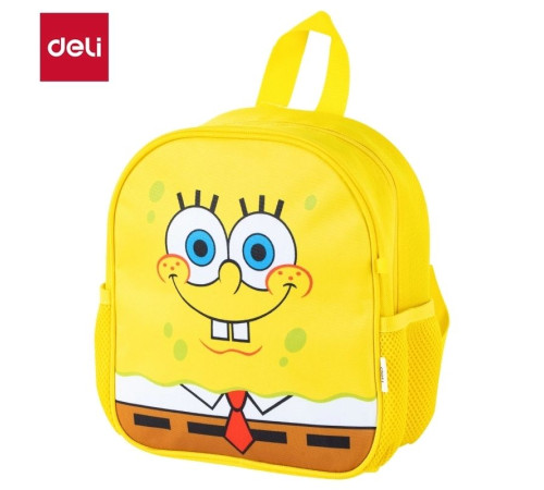 Рюкзак детский Deli "SpongeBob", 22х25х9 см, 1 отделение, 2 боковых кармана, желтый