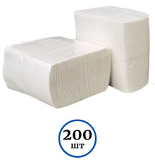 Салфетки бумажные для настольного диспенсера, 18/200 листов (1 пач)