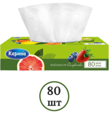 Салфетки Карина Фрукты, 2-слойные, вытяжные, 80 штук в упаковке