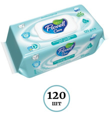 Салфетки влажные Flovell Care BIO 120шт