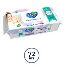 Салфетки влажные Flovell Care BIO 72 шт