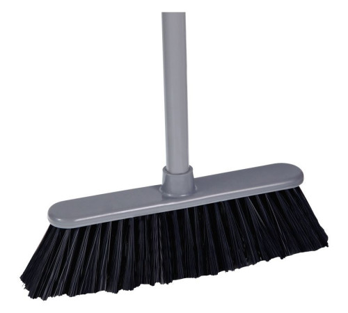 Щетка для уборки OfficeClean Professional с черенком 117 см, ширина 30 см, щетина 7 см, пластиковая