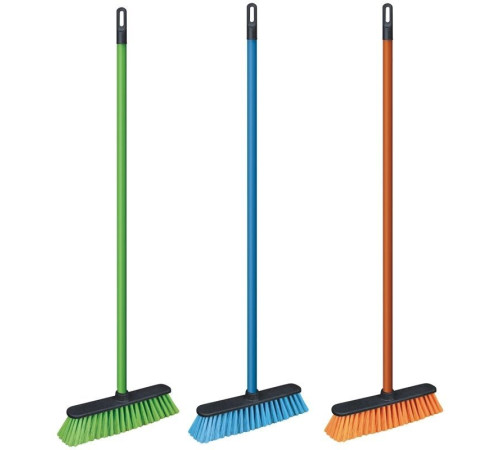 Щетка для уборки York "Centi" с черенком 110 см, ширина 31 см, пластик, ассорти