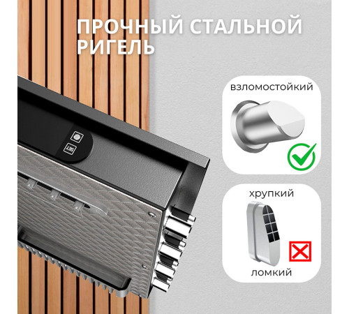 Сейф DELI "AE135" биометрический + электронный замок + ключ, 1200x550х520 мм, 74 кг, черный