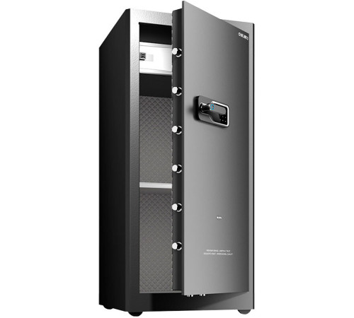 Сейф DELI "AE135" биометрический + электронный замок + ключ, 1200x550х520 мм, 74 кг, черный
