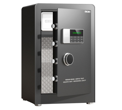 Сейф DELI "AE873" электронный замок + ключ, 600x380x360 мм, 28.5 кг, черный