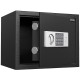 Сейф DELI "ET523" электронный замок + ключ, черный, 300х380х300 мм, 9 кг