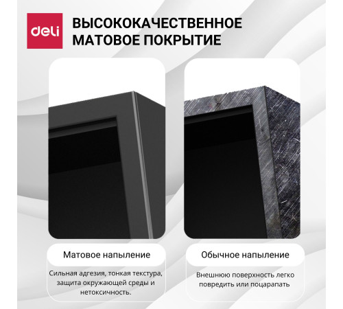 Сейф DELI "ET531" электронный замок + ключ, 200х420х370 мм, 10.4 кг, черный