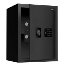 Сейф DELI "ET534" электронный замок + ключ, 420х350х330 мм, 13.9 кг, черный