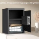 Сейф DELI "ET535" электронный замок + ключ, 500х350х330 мм, 17.50 кг, черный