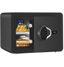 Сейф DELI "ET540" электронный замок + ключ, 250х350х250 мм, 9,5 кг, черный