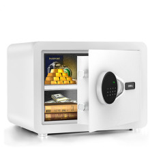 Сейф DELI "ET541" электронный замок + ключ, 250х350х250 мм, 8.5 кг, белый