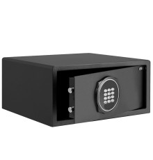 Сейф DELI "ET547" электронный замок + ключ, 200х420х370 мм, 11 кг, черный