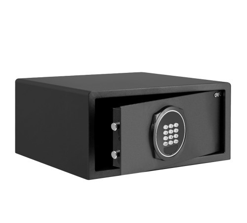 Сейф DELI "ET547" электронный замок + ключ, 200х420х370 мм, 11 кг, черный