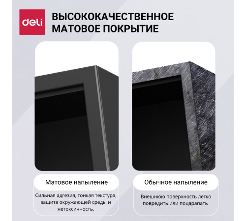 Сейф DELI "ET547" электронный замок + ключ, 200х420х370 мм, 11 кг, черный