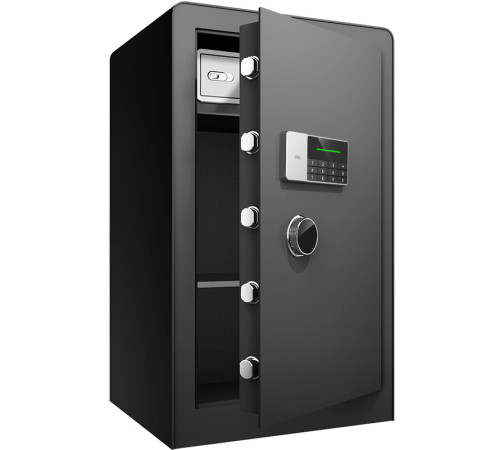 Сейф DELI "ET553" электронный замок + ключ, черный, 800х480х420 мм, 49 кг