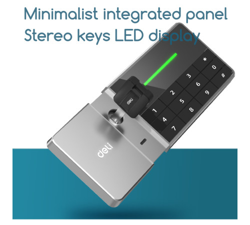 Сейф DELI "ET553" электронный замок + ключ, черный, 800х480х420 мм, 49 кг