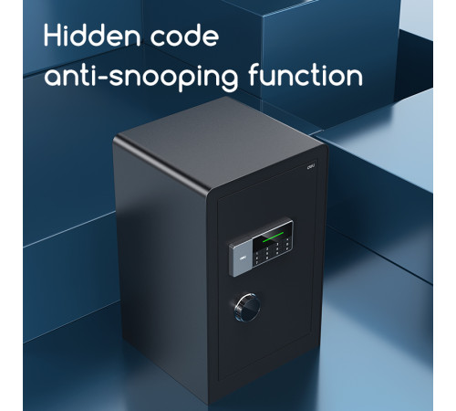 Сейф DELI "ET553" электронный замок + ключ, черный, 800х480х420 мм, 49 кг