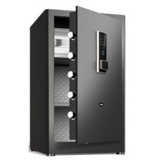 Сейф DELI "ET597" биометрический + электронный замок+ключ, 800х480х420 мм, 39,4 кг, черный