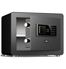 Сейф DELI "T570" электронный замок + ключ, 300х380х290 мм, 18 кг, черный