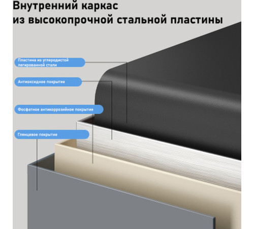 Сейф-книга DELI "ET647" кодовый замок, 240х155х55 мм, 0.740 кг, синий