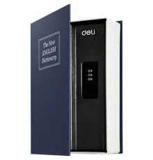 Сейф-книга DELI "ET647" кодовый замок, 240х155х55 мм, 0.740 кг, синий
