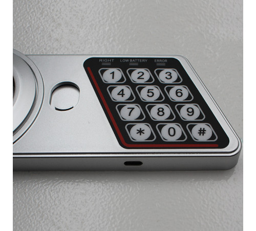 Сейф KUVERT "20ELB" электронный замок + ключ, 310х200х200 мм, 4 кг, белый