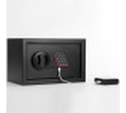 Сейф KUVERT "20ELB" электронный замок + ключ, 310х200х200 мм, 4 кг, черный