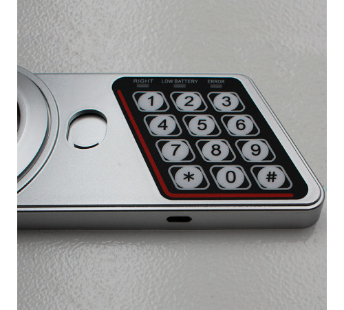 Сейф KUVERT "25ELB" электронный замок + ключ, 350х250х250 мм, 5.5 кг, белый