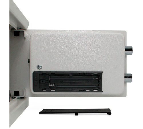 Сейф KUVERT "25ELB" электронный замок + ключ, 350х250х250 мм, 5.5 кг, белый