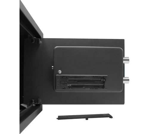 Сейф KUVERT "25ELB" электронный замок + ключ, 350х250х250 мм, 5.5 кг, черный