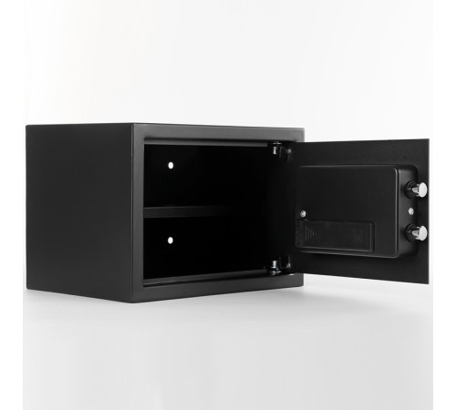 Сейф KUVERT "25ELB" электронный замок + ключ, 350х250х250 мм, 5.5 кг, черный