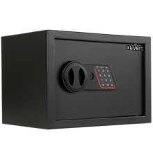 Сейф KUVERT "25ELB" электронный замок + ключ, 350х250х250 мм, 5.5 кг, черный