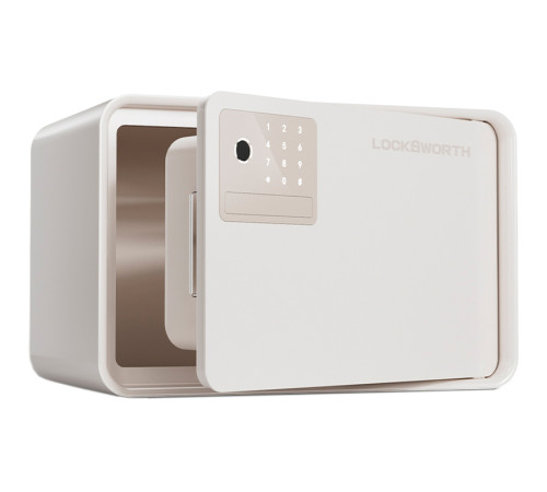 Сейф LockSworth биометрический + электронный замок + ключ, 200х310х200 мм, 4 кг, белый