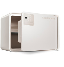 Сейф LockSworth биометрический + электронный замок + ключ, 250х360х250 мм, 6 кг, белый